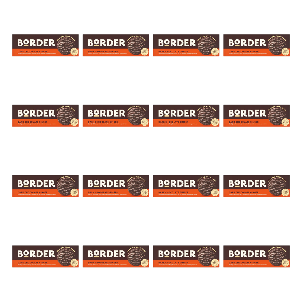 Border Dark Chocolate Ginger Biscuits 150g — Case of 14