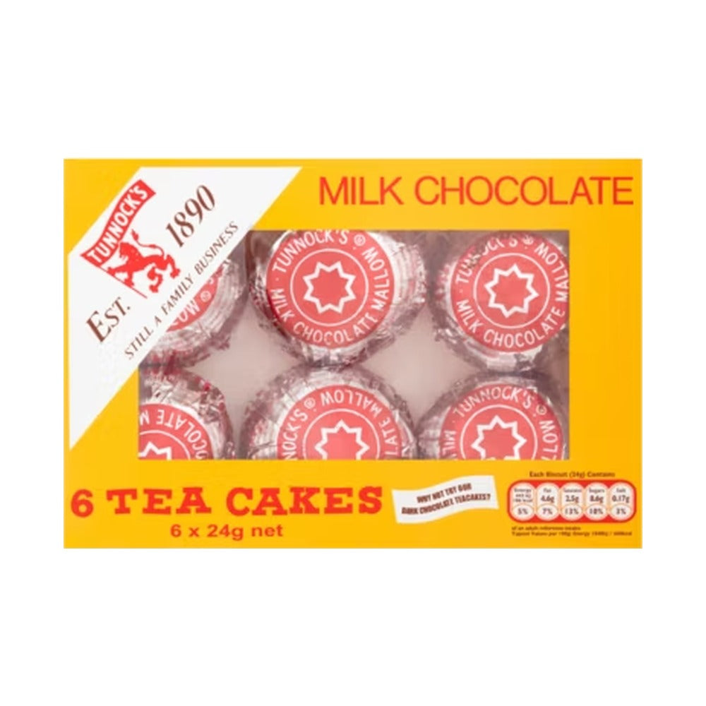 Tunnock's Milk Chocolate Teacakes 6 Pack
