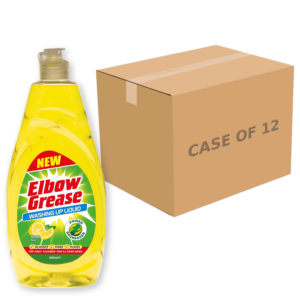 Elbow Grease Washing Up Liquid 600ml — Case of 12