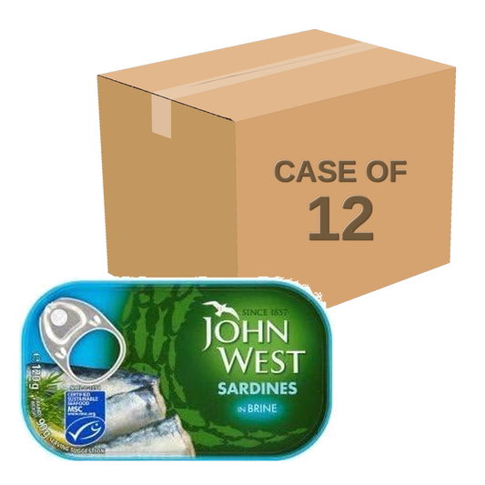 John West Sardines in Brine 120g — Case of 12