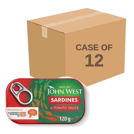 John West Sardines in Tomato Sauce 120g — Case of 12