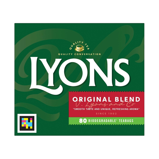 Lyons Original Tea 80 Bags — Case of 12