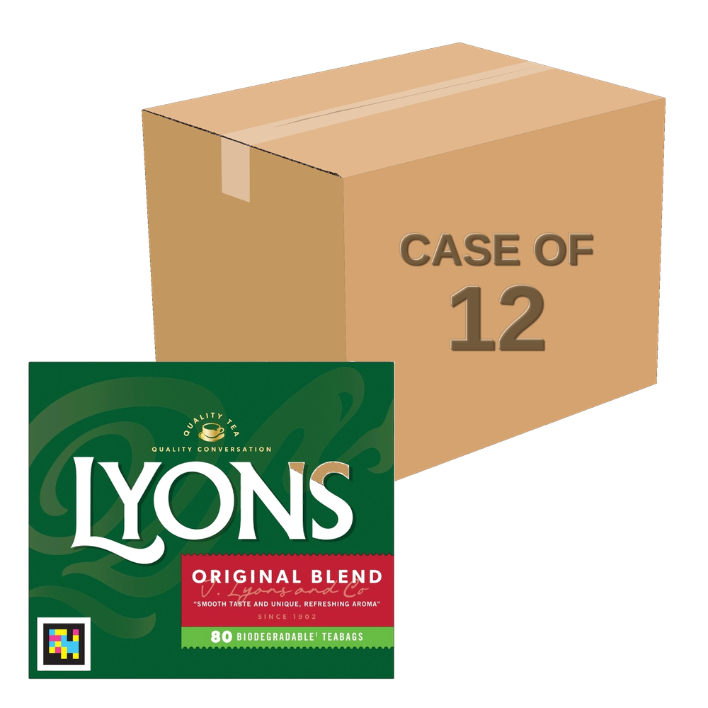 Lyons Original Tea 80 Bags — Case of 12