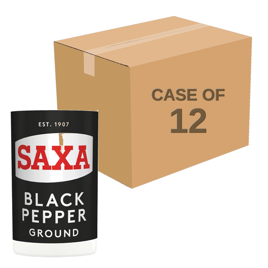 Saxa Ground Black Pepper 25g — Case of 12